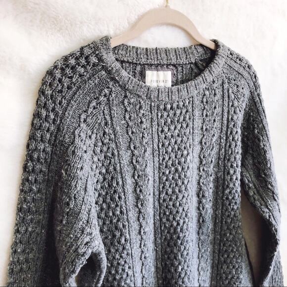 Forever 21 Gray Knit Long Sleeve Sweater - Picture 5 of 8